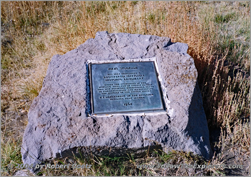 Historical Marker Pikes Stockade, CO