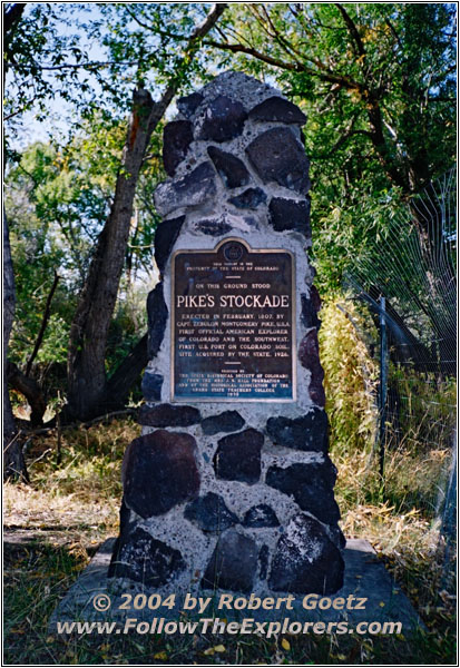 Historical Marker Pikes Stockade, CO