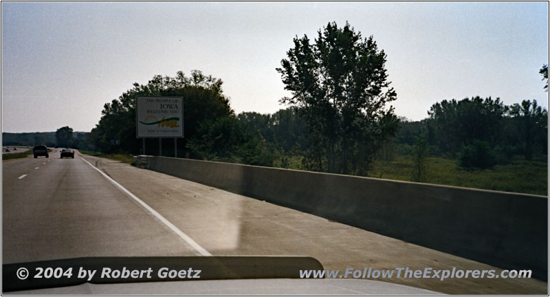 Interstate 29, Staatsgrenze South Dakota & Iowa