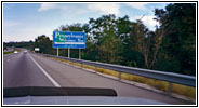 Interstate 70, Staatsgrenze West Virginia & Pennsylvania