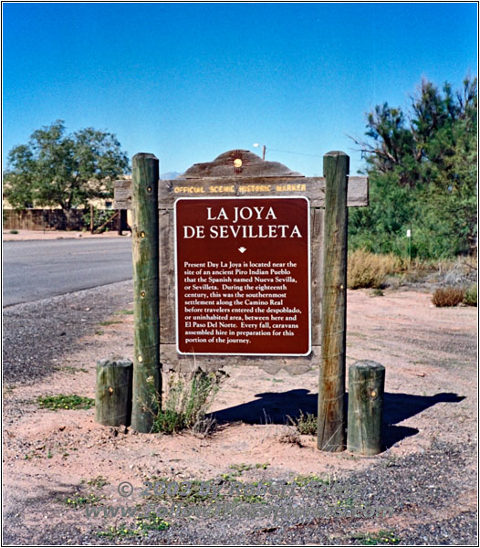 Schild La Joya, New Mexico