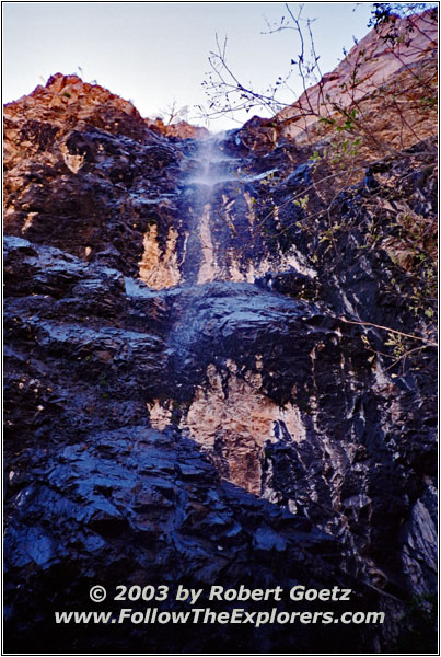 Wasserfall Pine Canyon Trail, Big Bend National Park, Texas