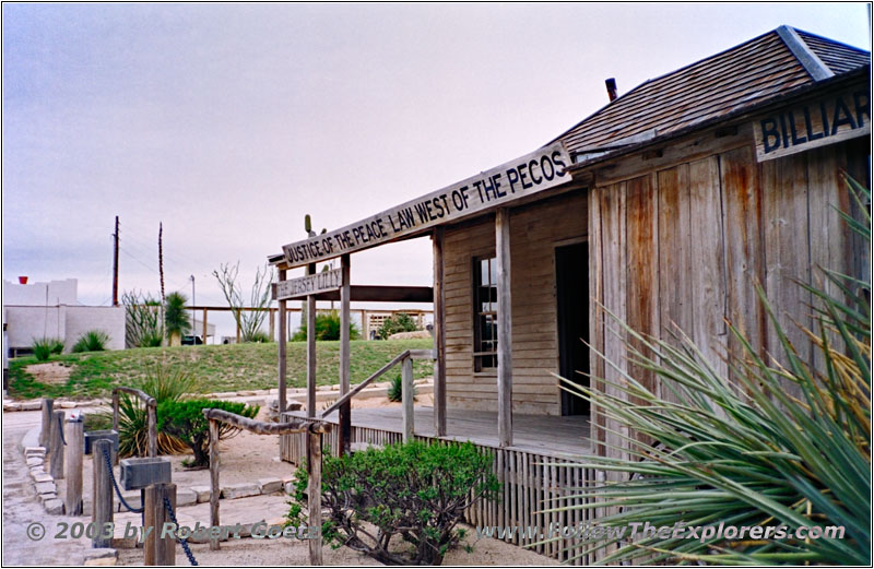 Saloon Judge Roy Bean, Langtry, Texas