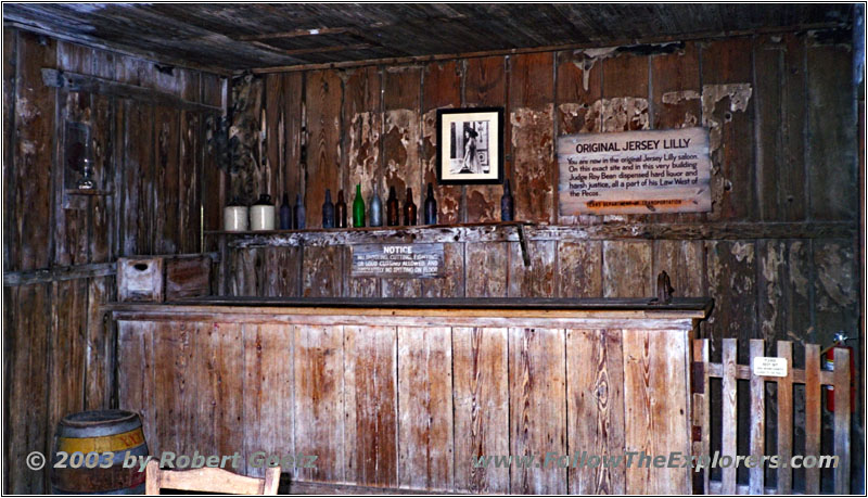 Saloon Judge Roy Bean, Langtry, Texas