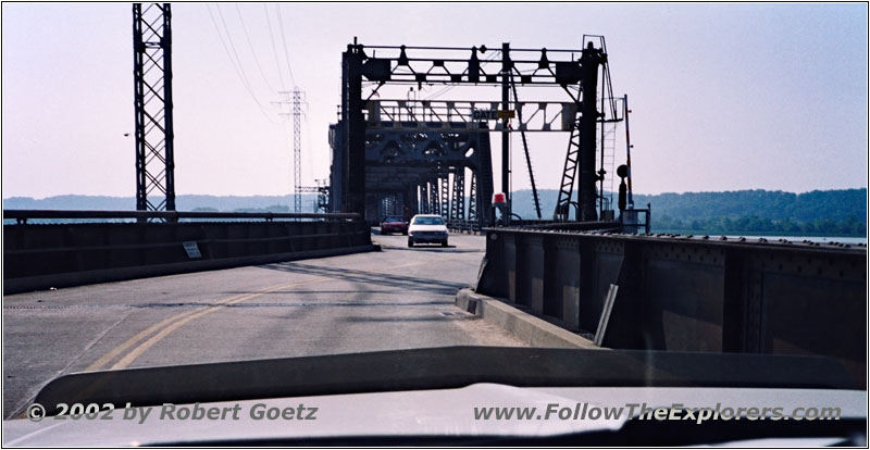 Fort Madison Mautbrücke, Iowa nach Illinois