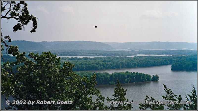 Adler, Mississippi River, Fire Point, Effigy Mounds, Iowa