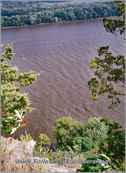 Mississippi River, Hanging Rock, Effigy Mounds, IA