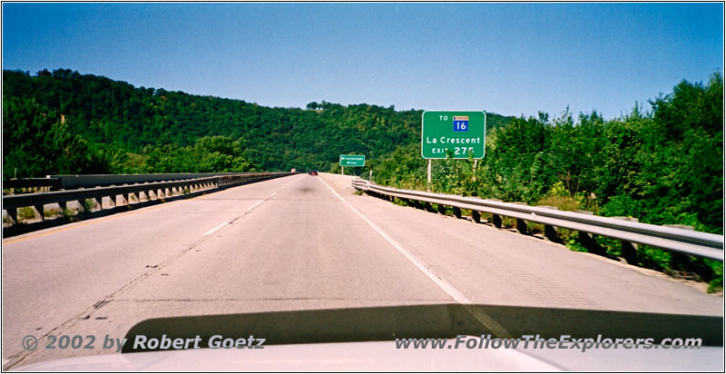 Mississippi River, Interstate 90, State Line WI & MN