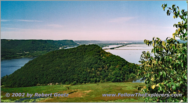 Mississippi River, Bradys Bluff Trail, Perrot State Park, Wisconsin