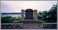 Schild Fort St. Antoine, Lake Pepin, Wisconsin