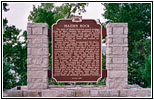 Schild Maiden Rock, Lake Pepin, Wisconsin