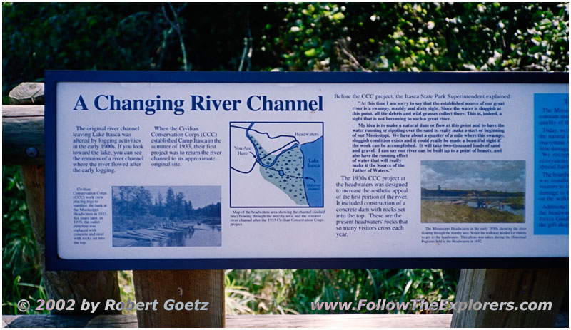 Mississippi River Sign, Lake Itasca SP, MN