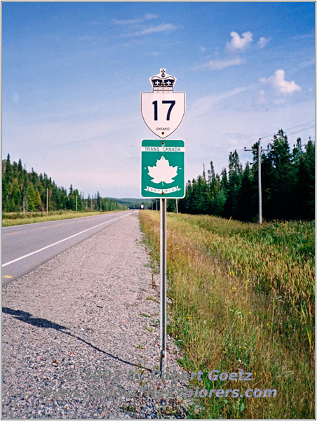 Schild Highway 17, Ontario